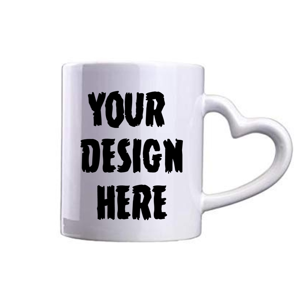 Love Heart Handle Mug Tile Love Heart Handle Mug